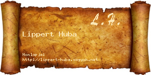 Lippert Huba névjegykártya
